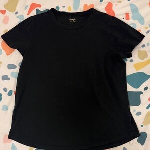 Madewell Black Crewneck Short-Sleeve Tee